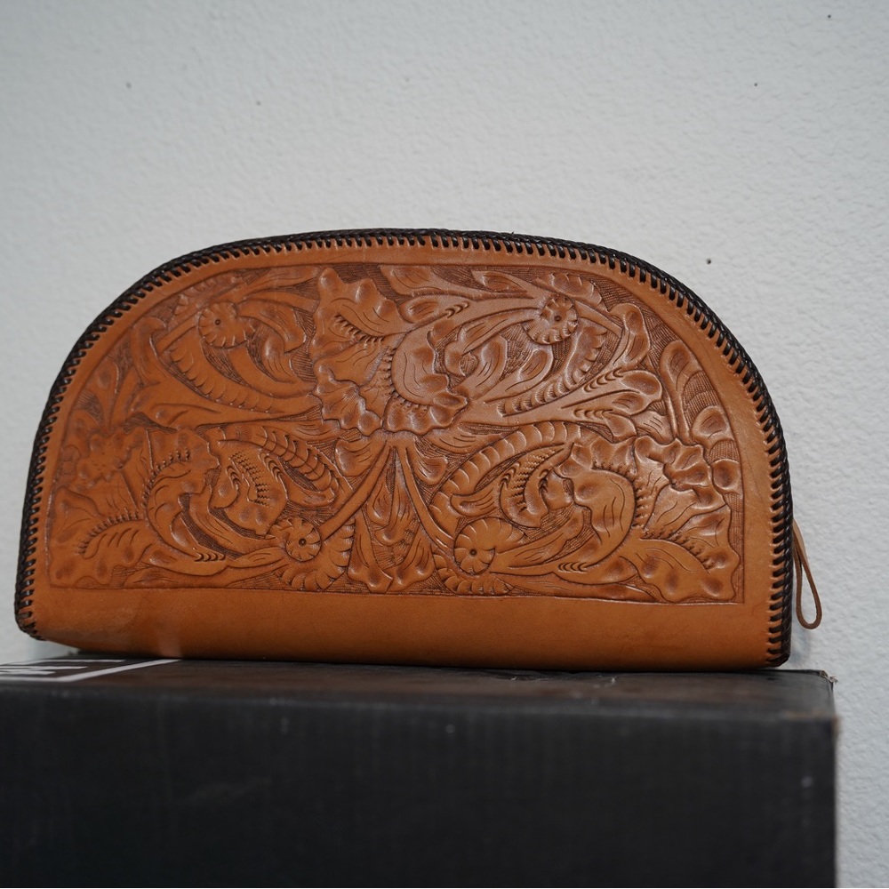 Brown hand bag